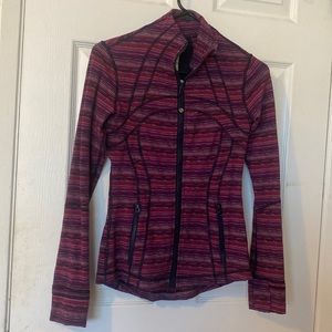Lululemon define striped zip up size 4